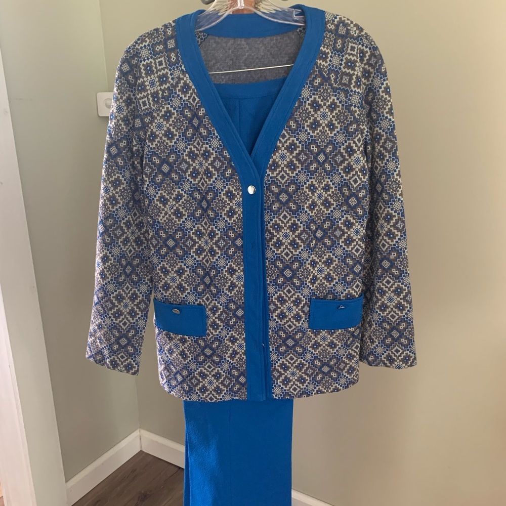 Retro 70s handmade polyester suit